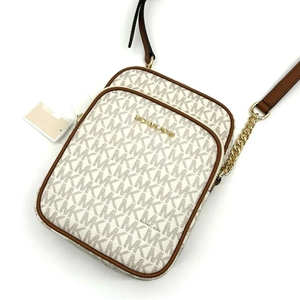 Michael Kors Medium NS Chain Xbody Bag Vanilla